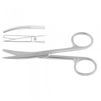 Operating Scissor Curved - Sharp/Blunt Stainless Steel, 13 cm - 5"